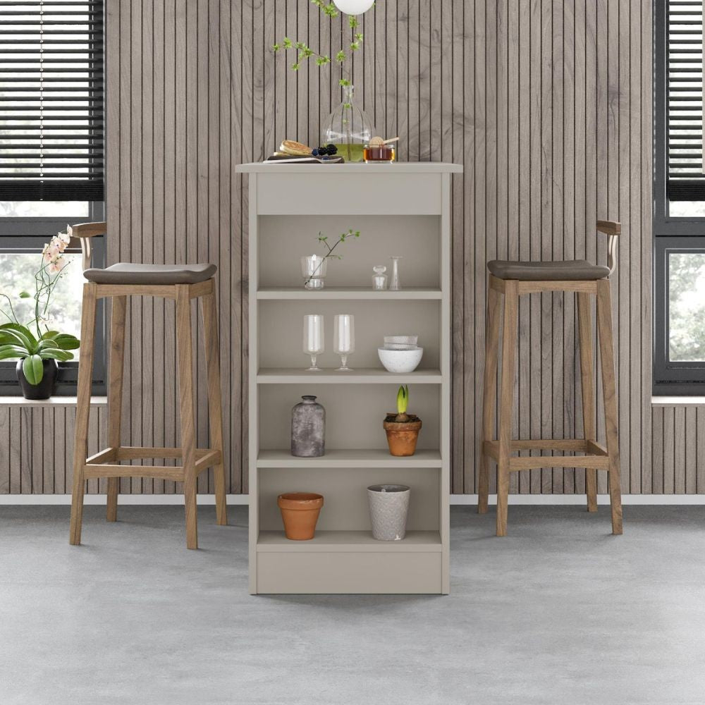Penisola da cucina tavolo alto Swallow con piano e struttura cashmere