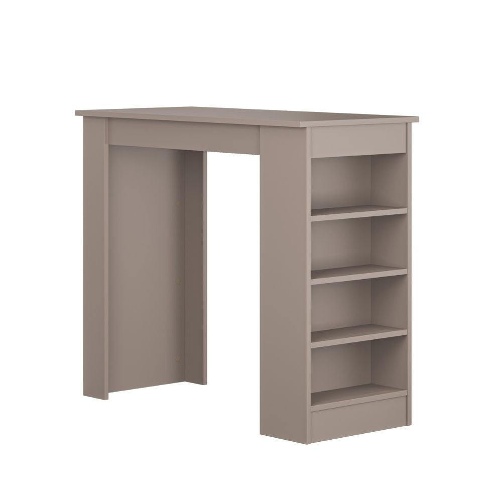 Penisola da cucina tavolo alto Swallow con piano e struttura tortora