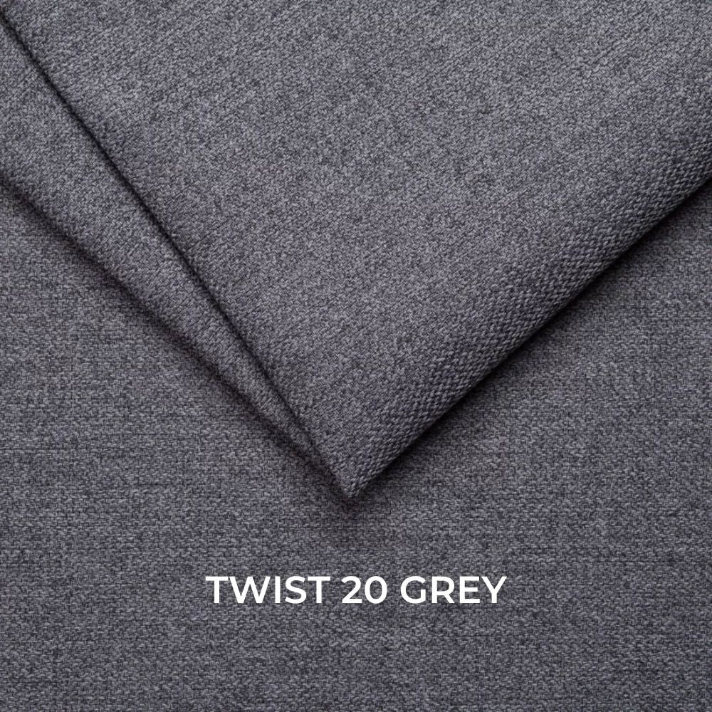 Poltrona Chicago recliner manuale in tessuto Twist 20 grigio