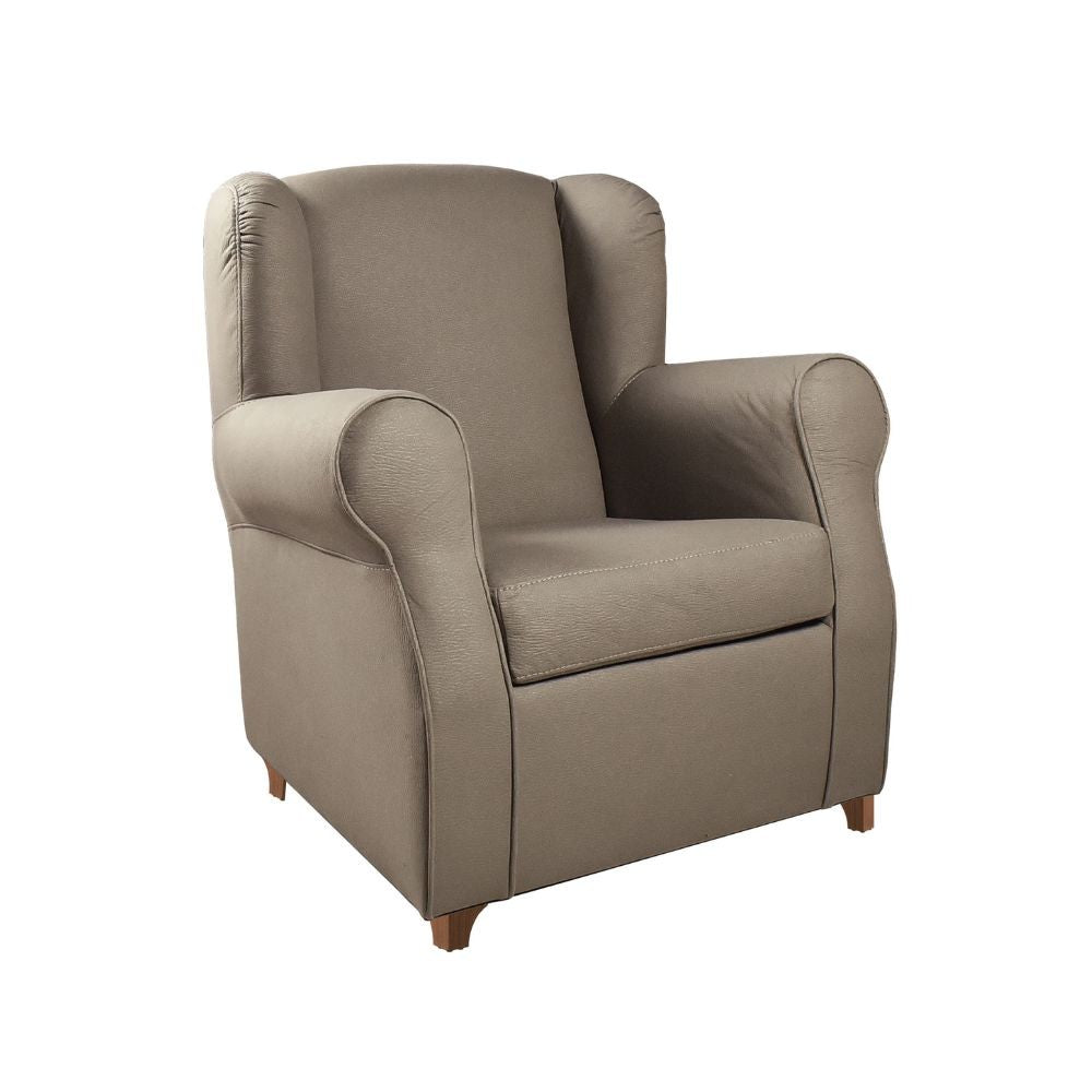 Poltrona Ebro eco nabuk tortora moxart 8
