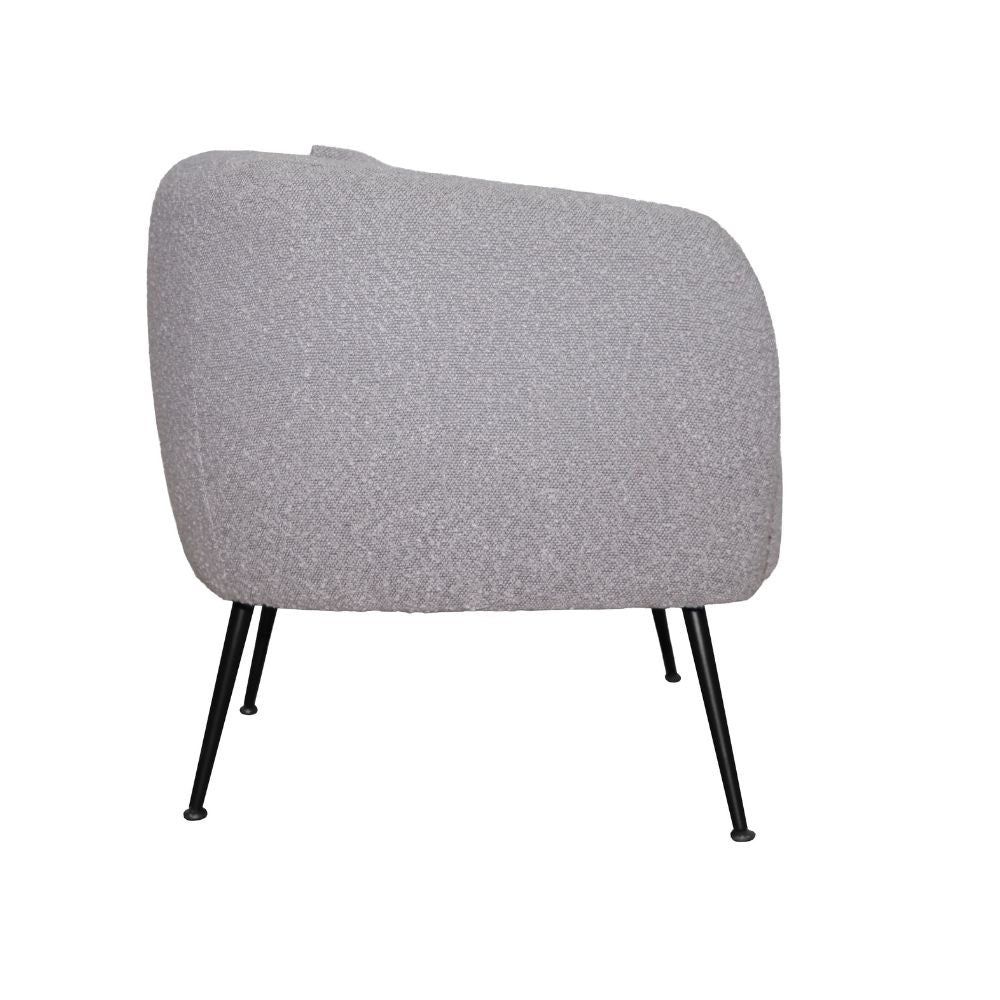 Poltrona pozzetto Nuvia in tessuto Ascort colore taupe