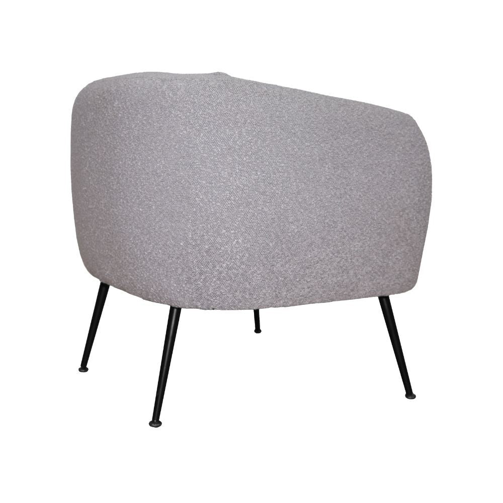 Poltrona pozzetto Nuvia in tessuto Ascort colore taupe