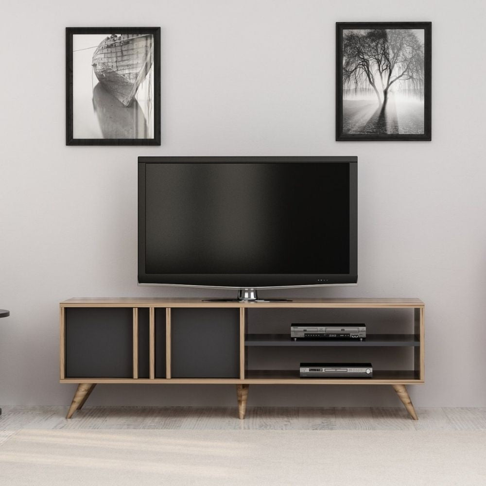 Porta Tv Rilla 150 noce antracite