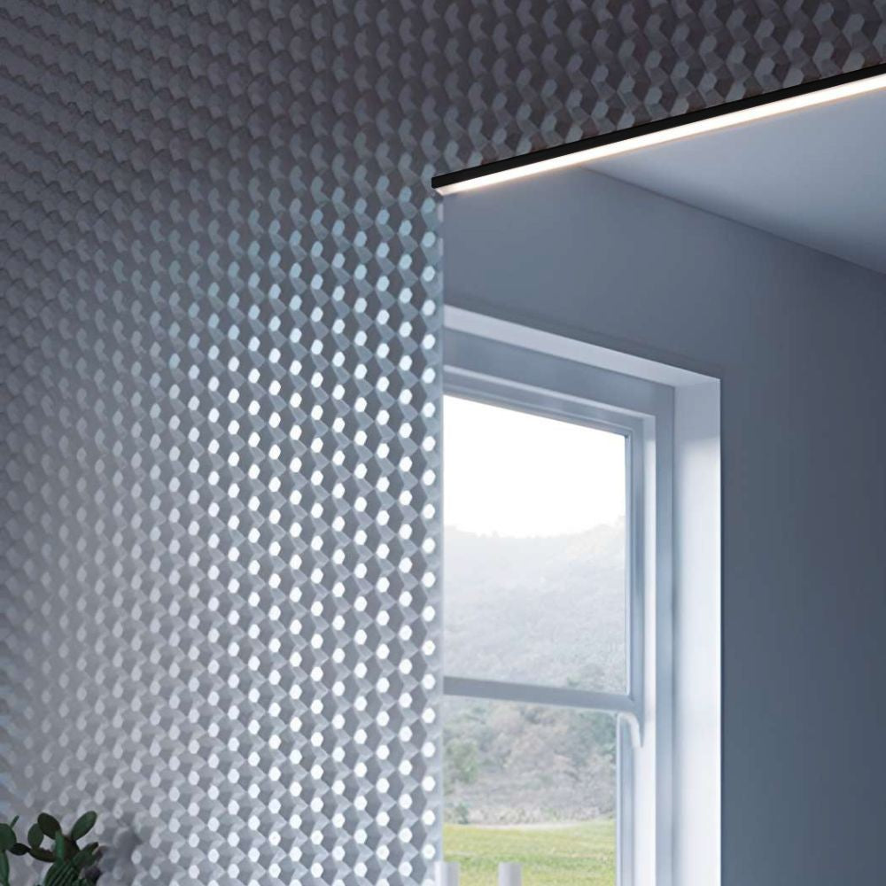 Profilo illuminazione LED Walk bagno 800 mm nero opaco