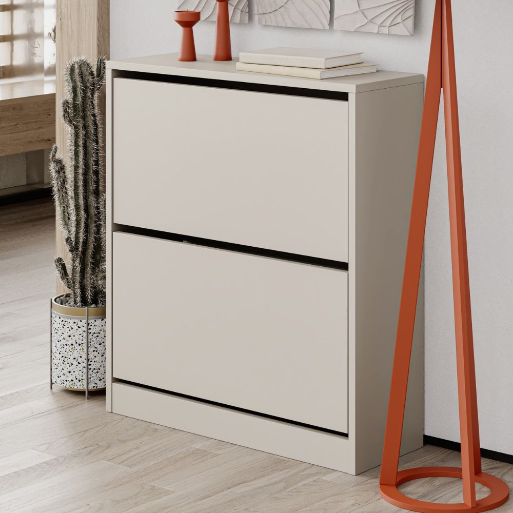 Scarpiera SHC520SAND due ante a ribalta cashmere