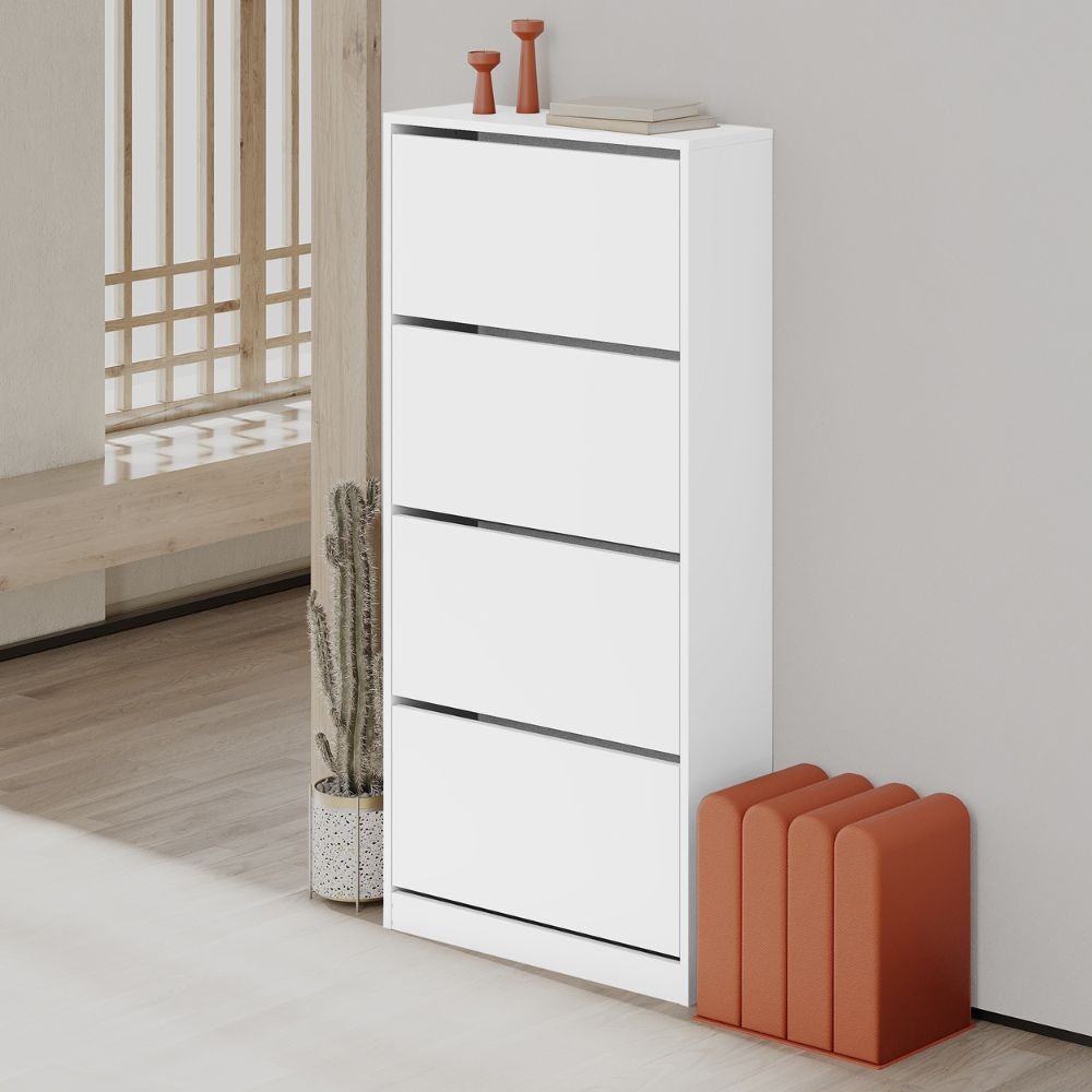 Scarpiera SHC540BI quattro ante a ribalta bianco