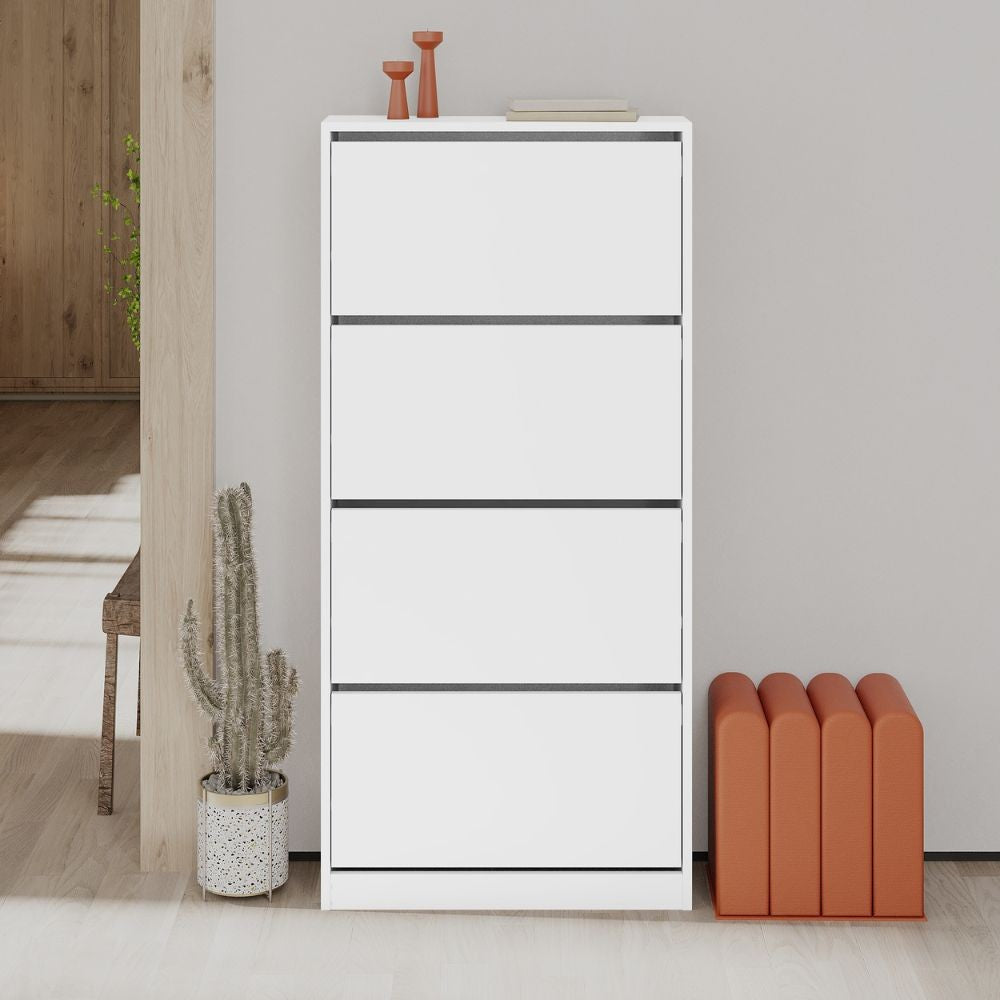 Scarpiera SHC540BI quattro ante a ribalta bianco