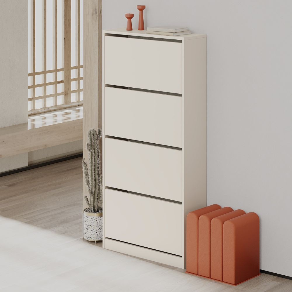 Scarpiera SHC540SAND quattro ante a ribalta cashmere