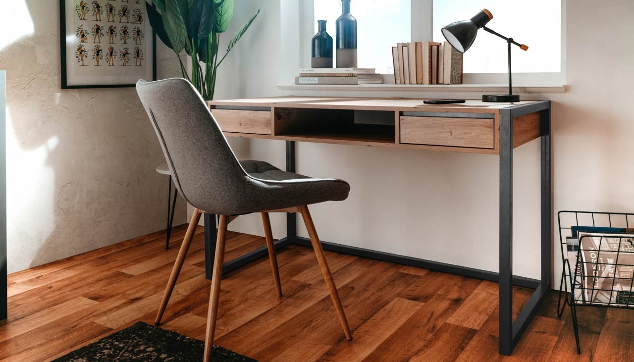 Scrivania Denver 30 L120xP60XH75 quercia antracite