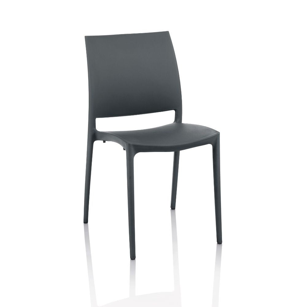 Sedia Curtis polipropilene antracite design ergonomico