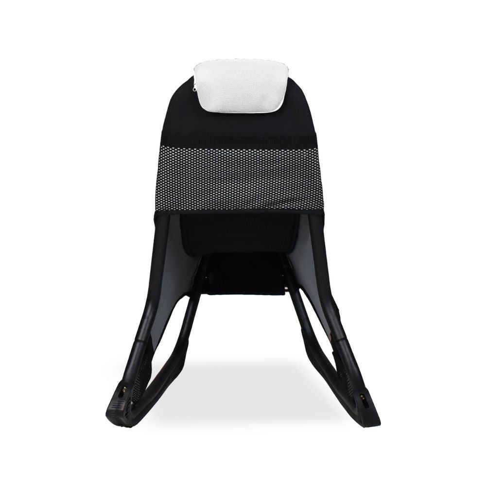 Sedia gaming Rocky con seduta imbottita in rete bicolore nero e bianco