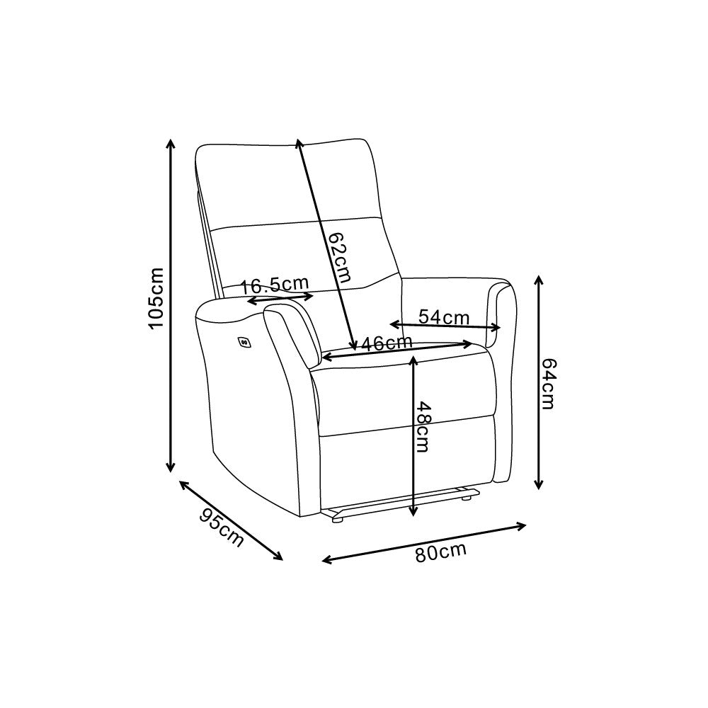 Set divani Softwave 2 e 3 posti e poltrona con recliner elettrici in tessuto G270 Camel