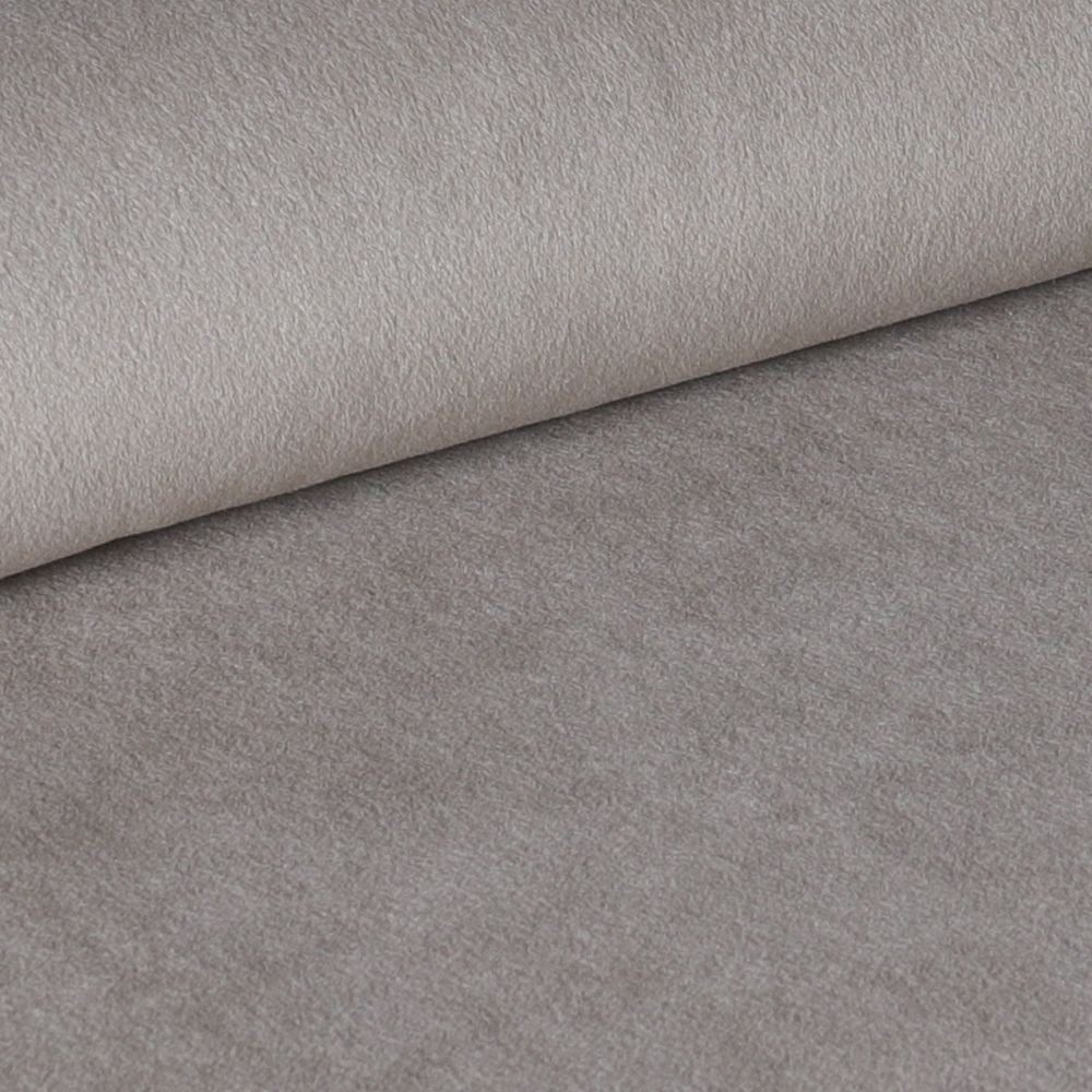Sgabello Mey in tessuto Anka 06 tortora con gambe in metallo nere
