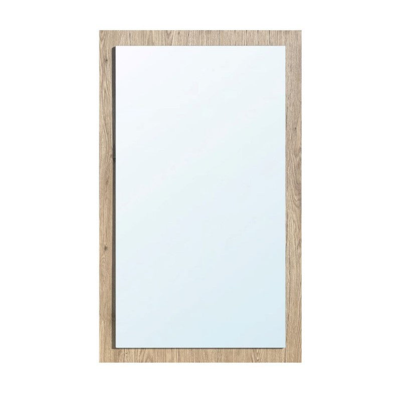 Specchiera America in legno noce con specchio in rilievo L 60 x H 105 cm.