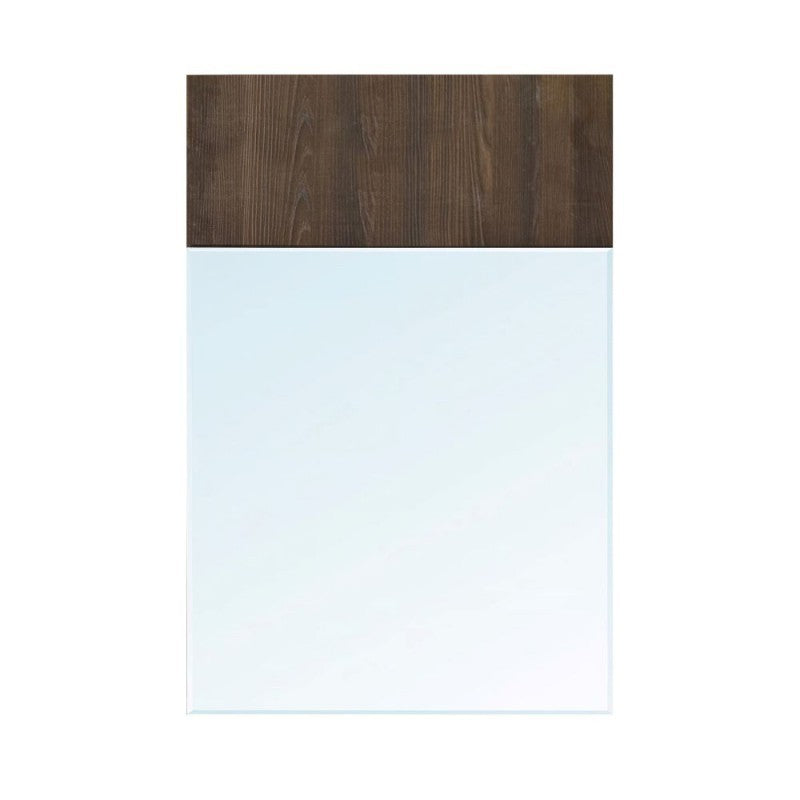 Specchiera Brown con dettaglio in legno L 70 x H 110 cm.