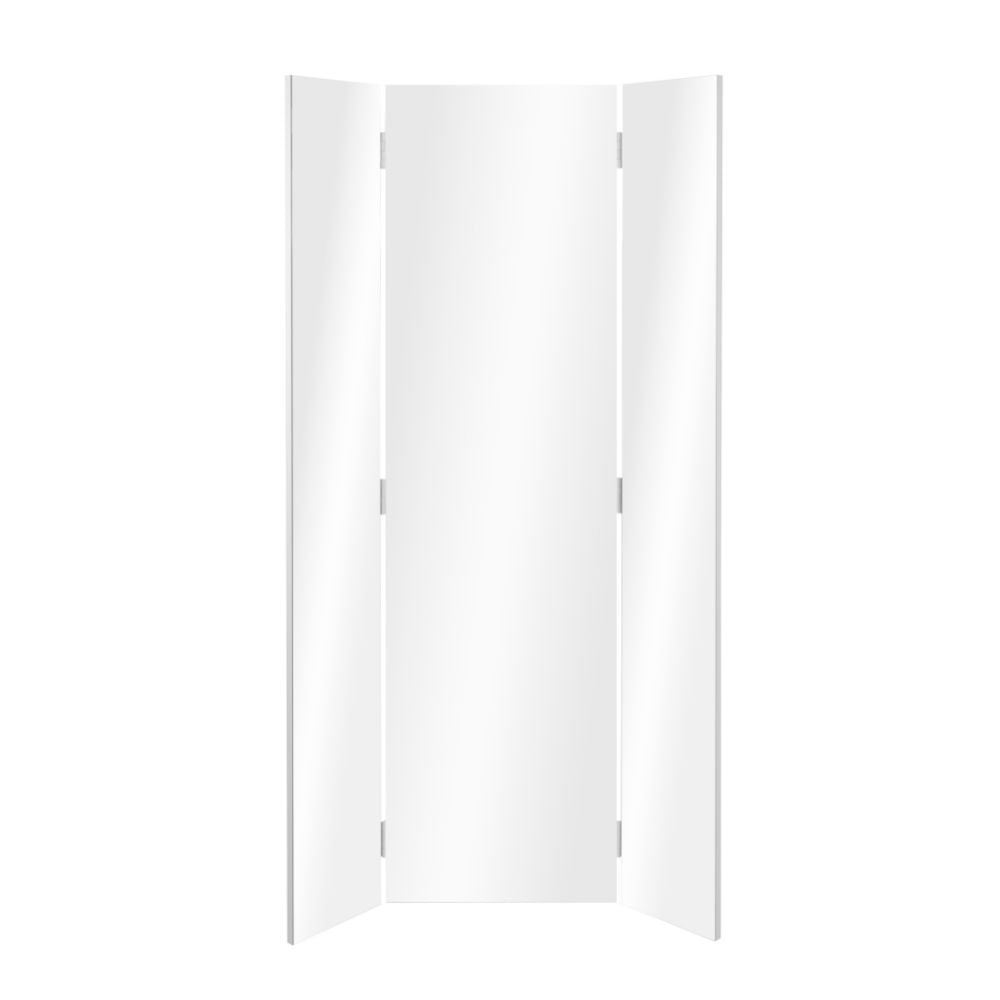 Specchio da parete Glasgow con ante laterali richiudibili colore bianco