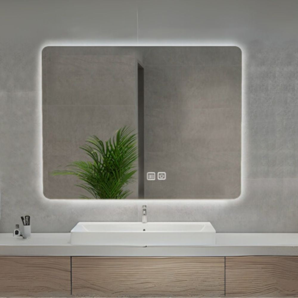 Specchio smart rettangolare YJ-70100A con retroilluminazione 70x100 cm.