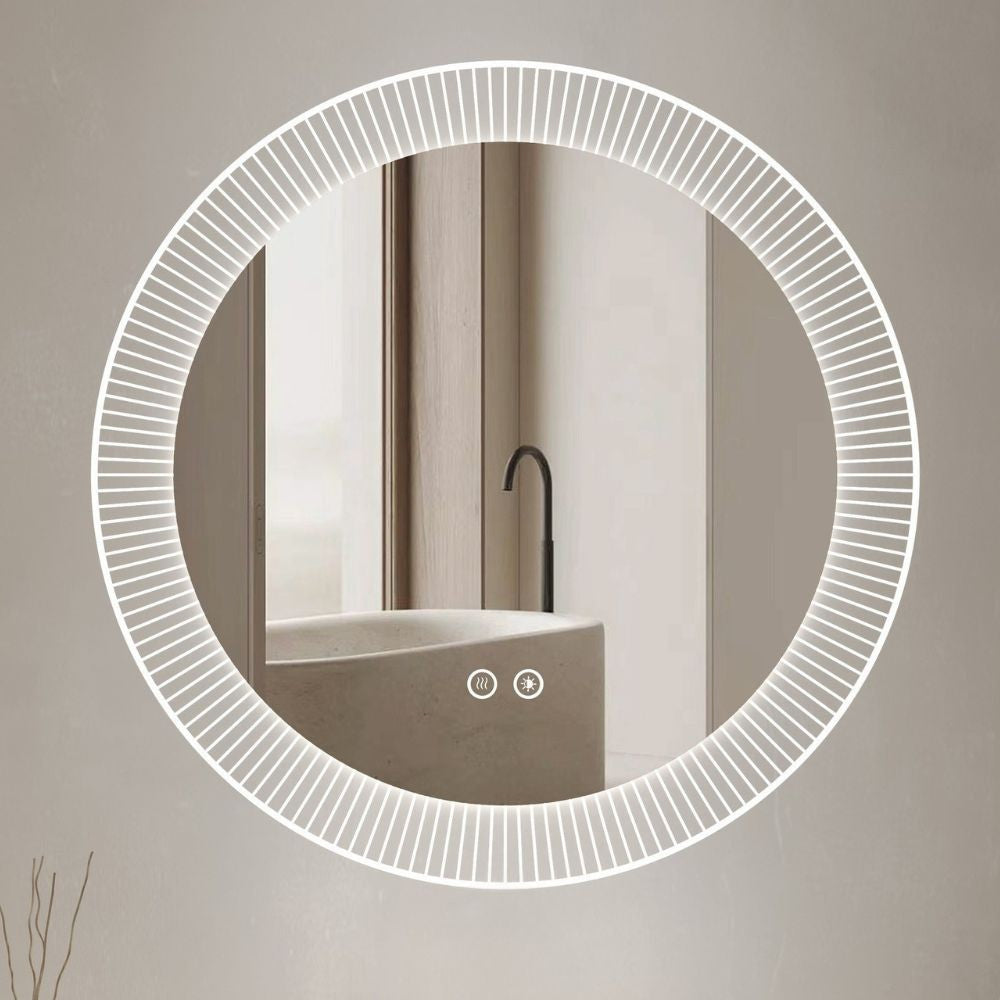 Specchio smart rotondo YJ-3001-60 con funzione anti appannamento diametro 60 cm.