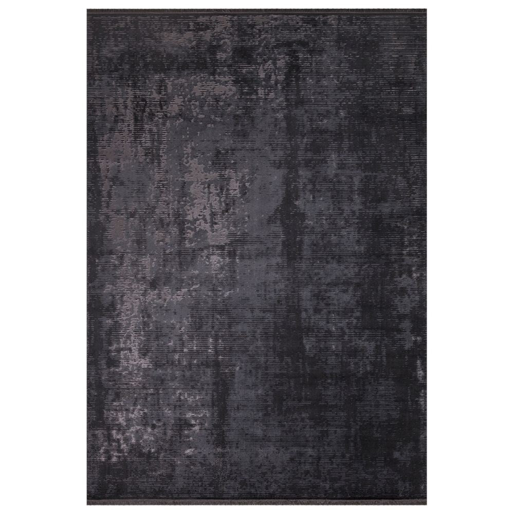 Tappeto antiscivolo vintage bambù colore antracite 120x180