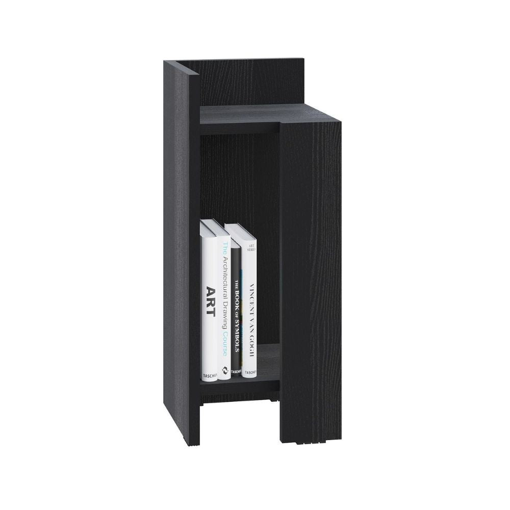 Tavolino comodino di design Elos 27x25x60h colore nero sinistro