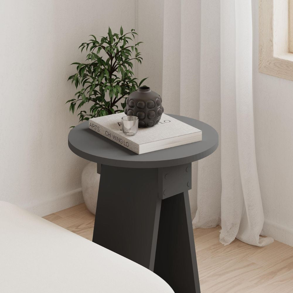Tavolino da salotto Chen H 50x42x23.4 cm. colore antracite