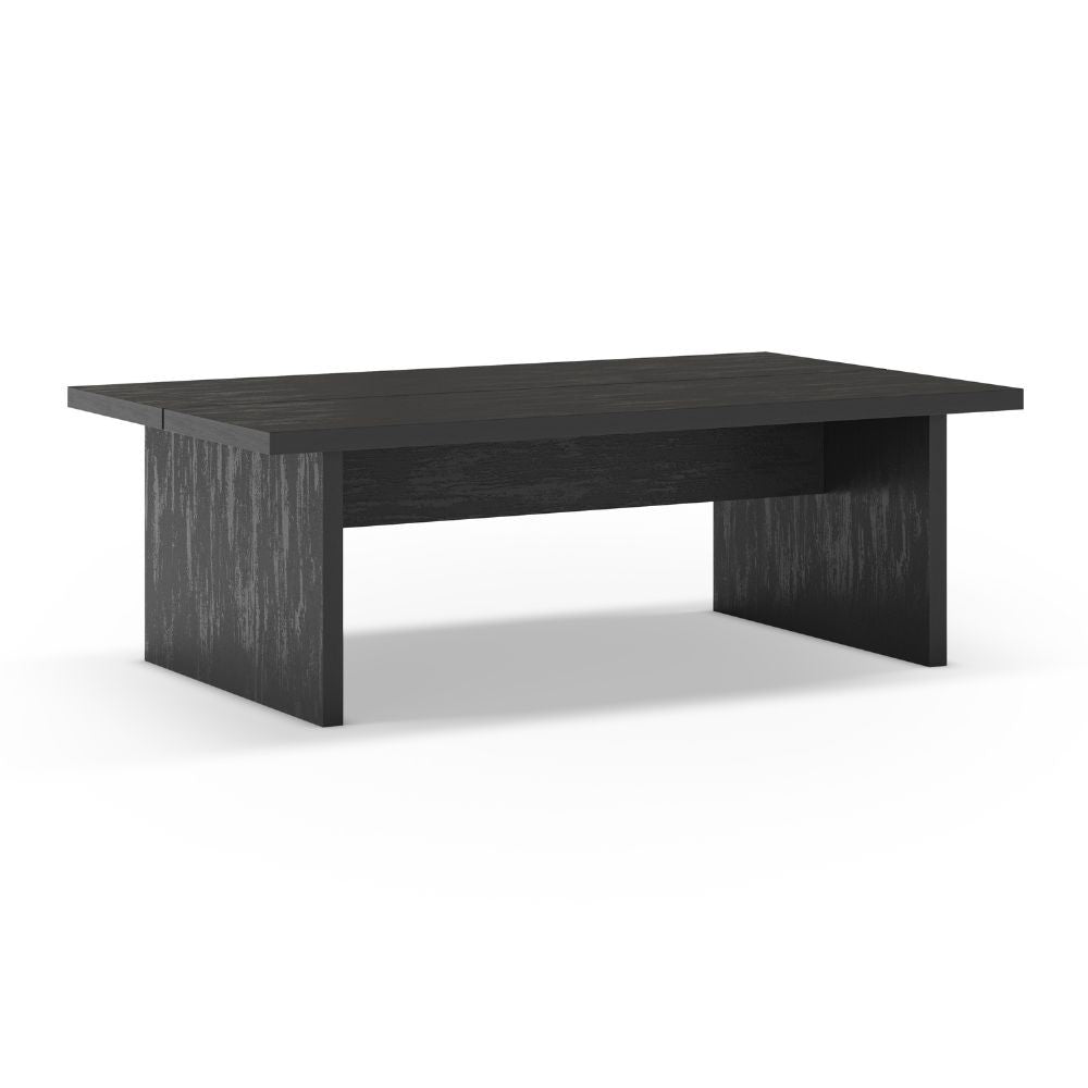 Tavolino rettangolare Loana colore nero 120x70x40 cm.