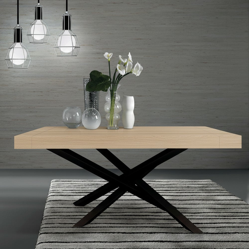 Tavolo allungabile Iron Gondar 160x90 olmo