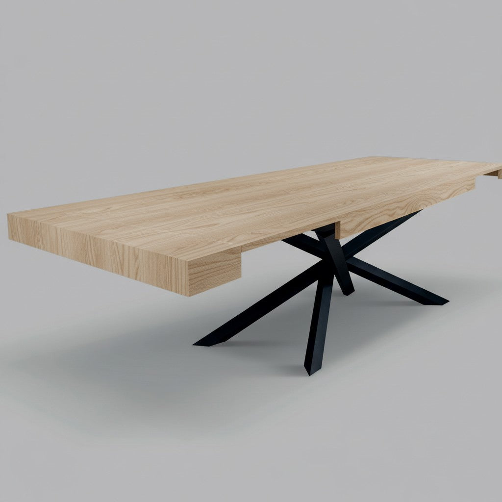 Tavolo allungabile Iron Gondar 160x90 olmo