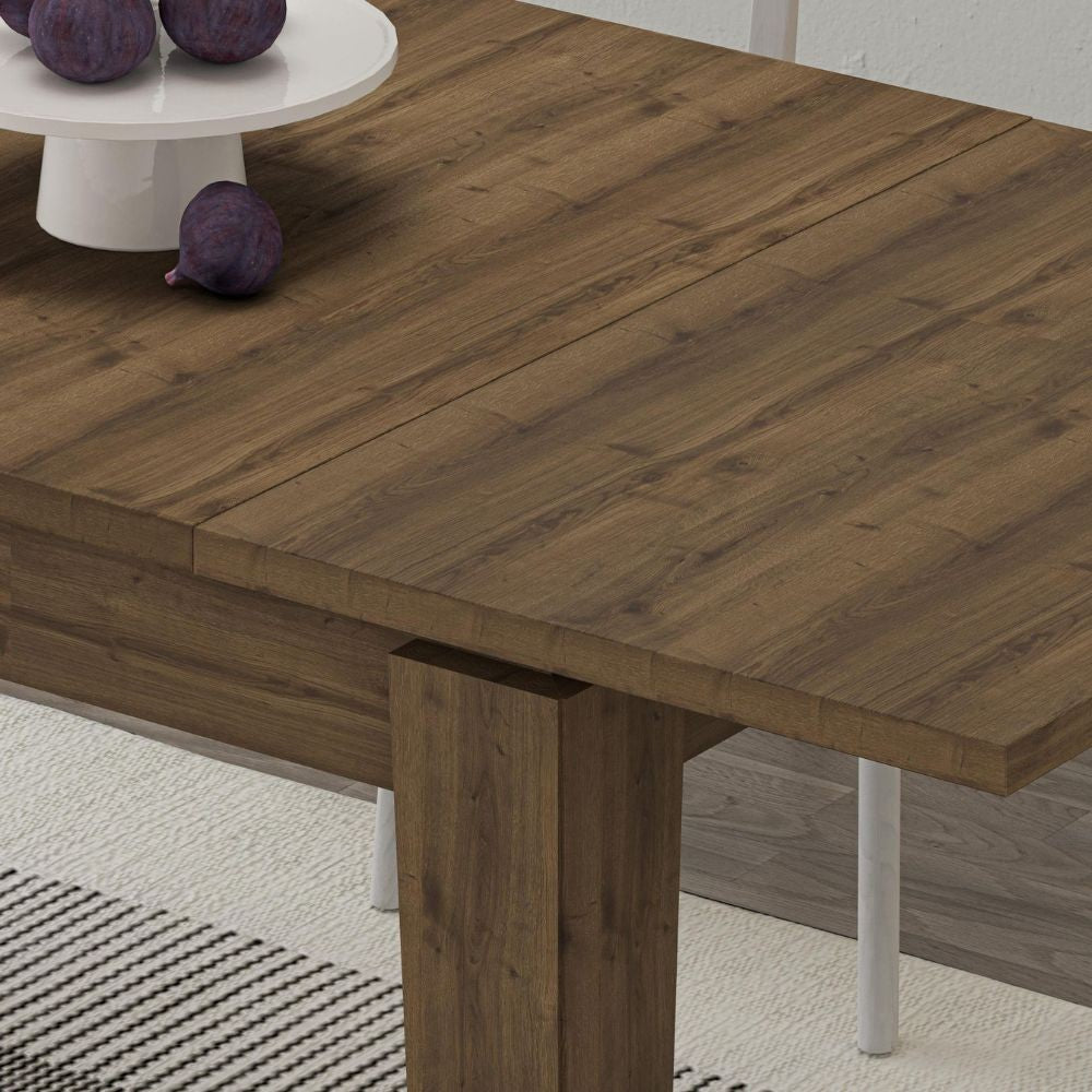 Tavolo allungabile Tolmen hitit noce140x80 allungabile a 190 cm.