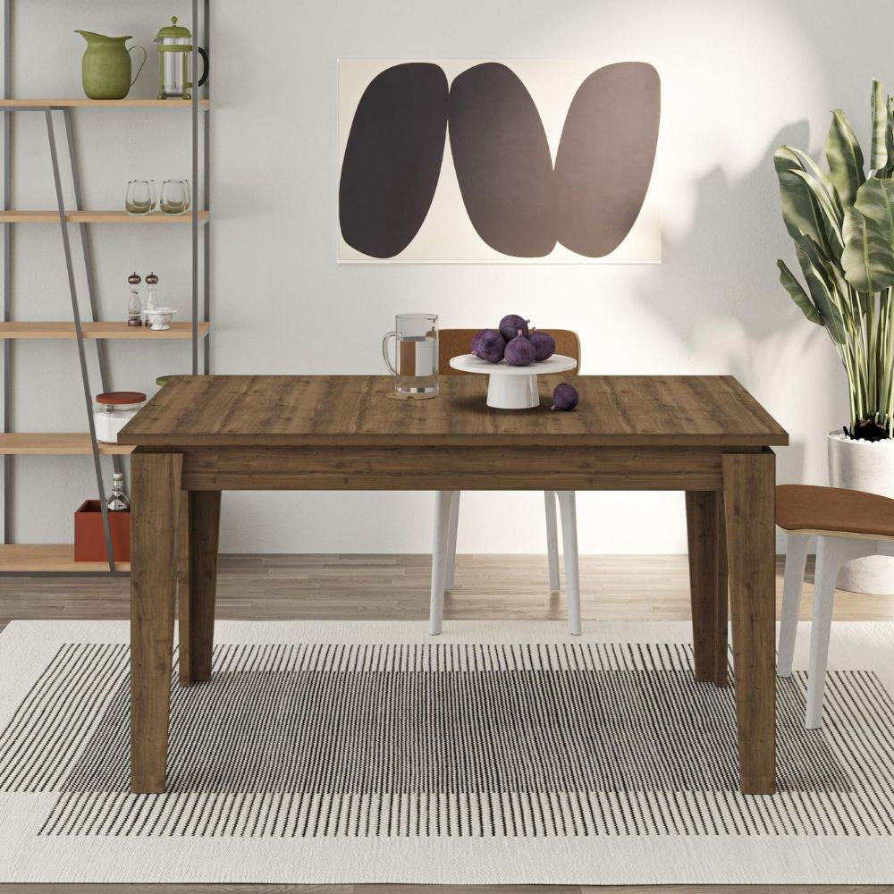 Tavolo allungabile Tolmen hitit noce140x80 allungabile a 190 cm.