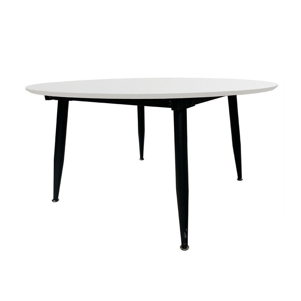 Tavolo Cordelia allungabile colore piano bianco gambe colore nero