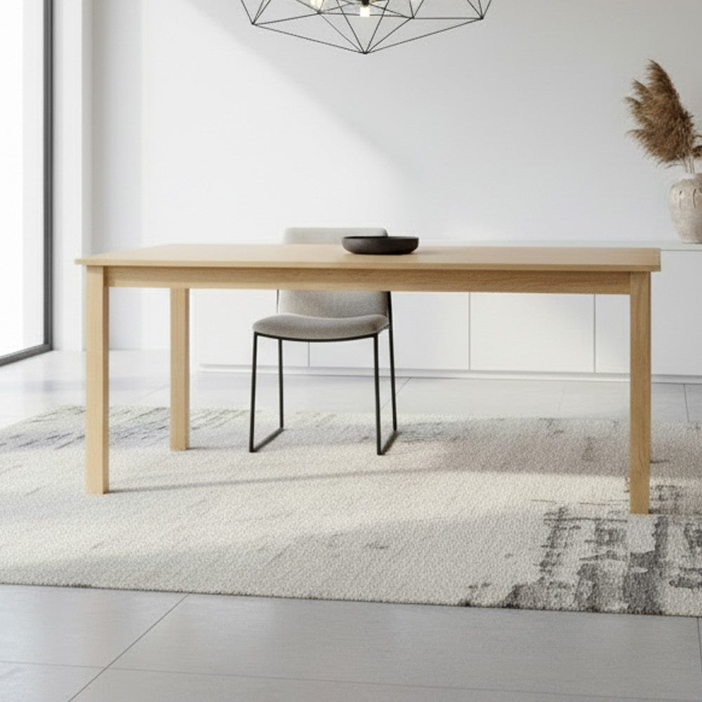 Tavolo Dori in legno colore rovere H 73x140x80 cm.