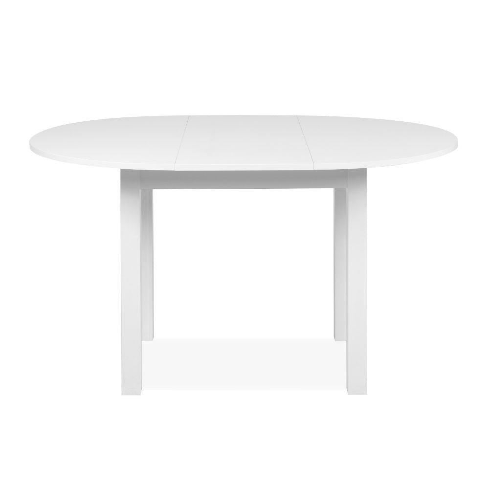 Tavolo rotondo allungabile Coburg 100 colore bianco 100x76x100 cm.