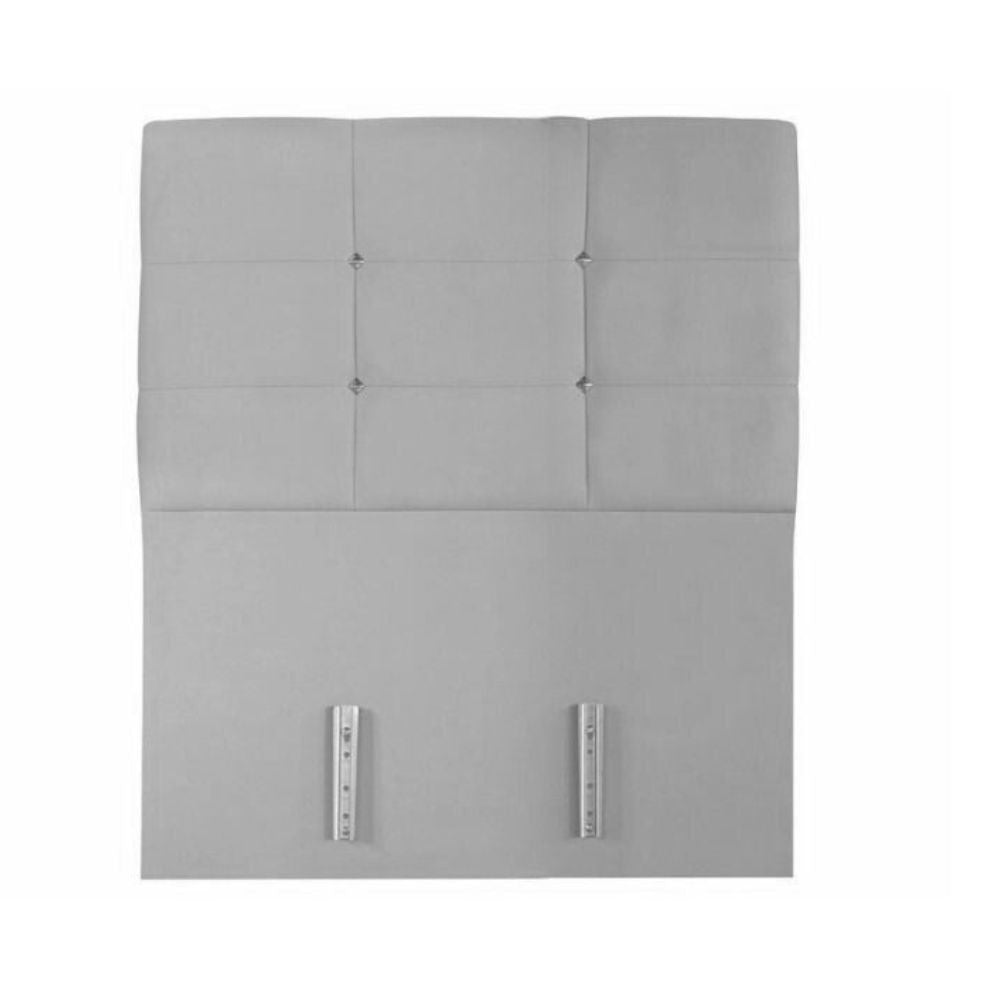 Testiera letto Nova 90x8x110H cm. in ecopelle bianco