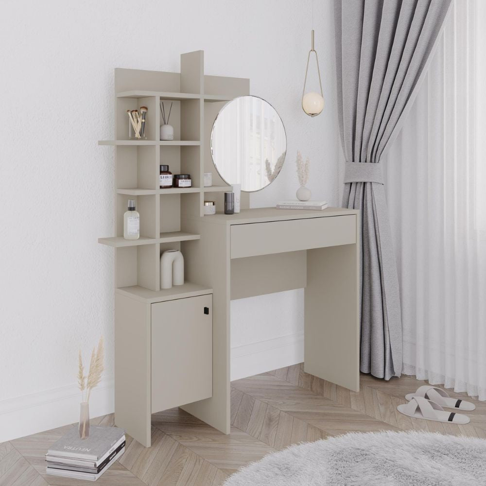 Toeletta da trucco Mup cashmere con vani a giorno